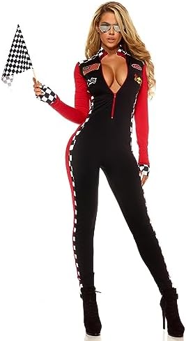 Forplay Women's Sexy Racer Costume - Race Car Driver Costume with Sunglasses