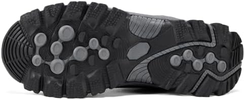 Mens Winter Snow Boots with Warm Fur Lined Non Slip Comfort Hiking Booties