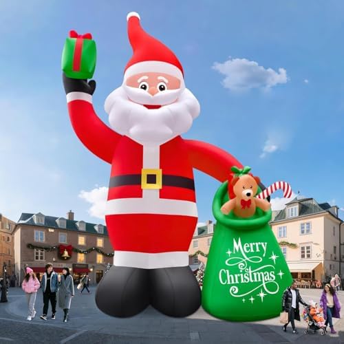 Kalolary 20FT Tall Christmas Inflatables Santa Claus