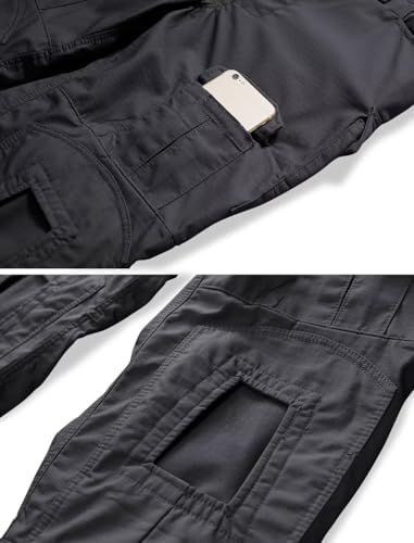 TRGPSG Men's Fleece Lined Hiking Pants Winter Tactical Pants