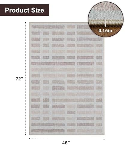 chakme Office Chair Mat for Hardwood Floor, 72"x48" Easy Glide Computer Desk Mat Protector for Rolling Chair Under Desk Rug Nonslip Backing, Machine Wash, (Plaid)