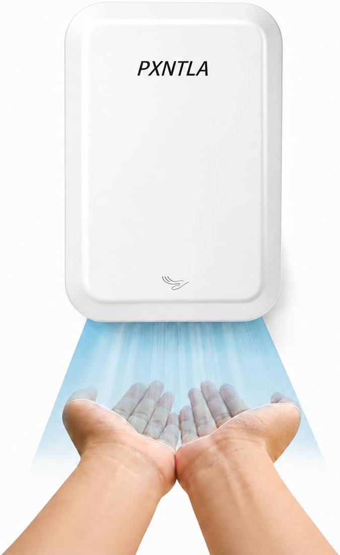 Hand Dryer, 10-12 Seconds Ultra-Fast Dry Hands, 100-130V Voltage, Compact Size & Powerful Wind Force, IPX1 Waterproof & 60s Overheat Protection