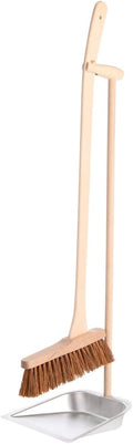Esschert Standing Dust Pan and Broom, Metal, Wood