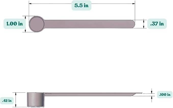 4 mL (3/4 Teaspoon) Long Handle Plastic Measuring Spoon for Coffee, Protein Powder, Pet Food, Spices, Grains, Dry Goods – Food-Grade BPA-Free (Pack of 100)