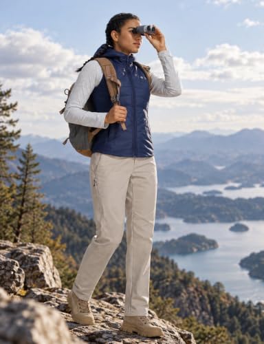 baleaf Women’s Winter Softshell Pants Fleece Lined Snow Pants