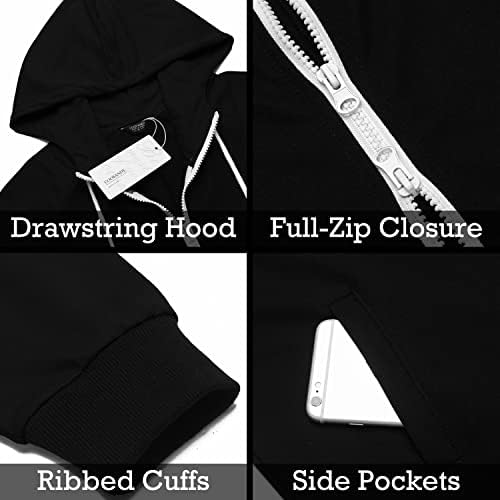 COOFANDY Mens Jumpsuit Onesie Hooded Full Zip One Piece Jogging Tracksuit