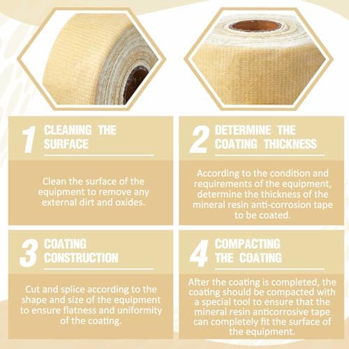 1 Pcs 2" X33' Corrosion Protection Pipe Tape Grease Tape