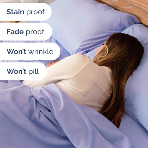 Flex Top Split Head King 4 Piece Sheet Set - Soft & Breathable - Lavender