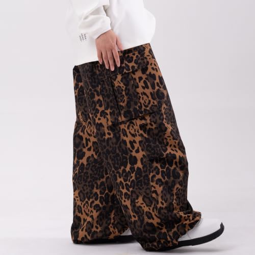 SNOWVERB Loose Fit Snowboard Leopard Ski Snow Baggy Pants for Men and Women