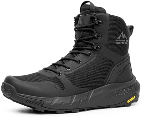 NORTIV 8 Men's Military Tactical Boot Zipper Lightweight