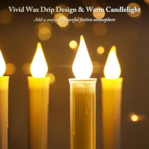 6-Pack Window Candles Battery Operated, Flameless LED Candle Lights