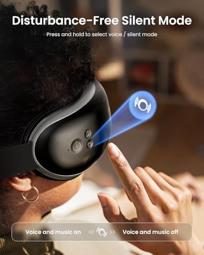 RENPHO Eyeris 1 Eye Massager with Heat, FSA Eligible HSA, Heated Eye Mask for Head Tension, Eye Strain & Screen Fatigue, Birthday Gifts for Men and Women