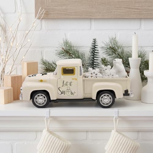 Christmas Truck Decor, Snowman Winter Tabletop Farmhouse Decorations