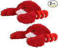 MIGHTY® 2 Pack Microfiber Medium Crab Dog Toys | Ultra Durable Plush Toy with Multiple Layers & Reinforced Seams , Washable and Floats , Mighty® Construction