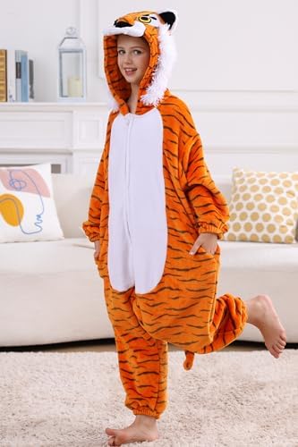 One Piece Pajamas Animal Kids Onesie, Animal Pajamas Halloween Cosplay Costume for Girls Boys