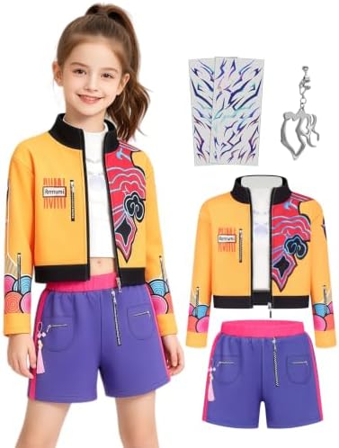 Mersi Pop Singer Costume Girls Kids Halloween Costumes with Accessories