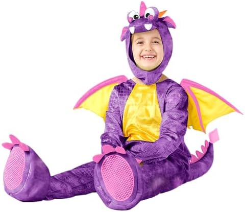 Spooktacular Creations Halloween Toddler Dragon Costume, Dinosaur Costume kids with Wings for Baby Halloween Dress Up Party