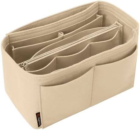 OMYSTYLE Purse Organizer Insert, Felt Tote Bag Organizer Insert with 5 Sizes, Handbag Dividers for Inside Purse, Compatible with Longchamp, Neverful, Speedy and More