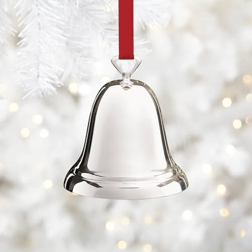 Reed & Barton 329/1 Ringing In The Season Classic Silverplate Bell, Christmas Ornament