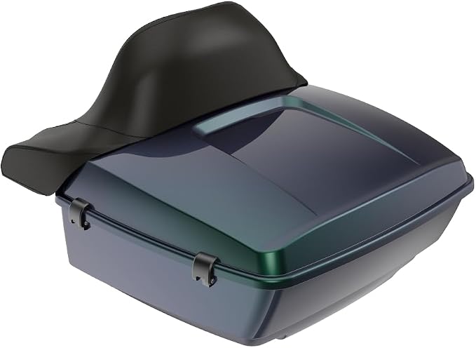 Advanblack Road Glide Tour Trunk Pack Snake Venom King Tour Trunk Pack Luggage +Wrap-Around Backrest Pad for '97-'25 Harley Touring Road King Street Glide Electra Glide CVO models