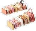 Lifewit Purse Organizer for Closet, Adjustable Clear Handbag Shelf Dividers
