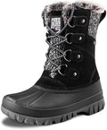 FREE SOLDIER Women's Waterproof Winter Cold Weather Snow Boots for Women Outdoor Fashion Duck Boots Comfortable Insulated