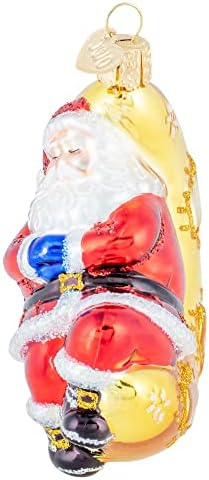 Old World Christmas Moonlight Santa Tree Ornament