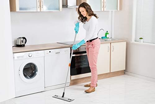 Superio Miracle Mop Microfiber Flat Mop Best for Hardwood, Laminate, Tile, Vinyl Plank Flooring, Wall, with Velcro Microfiber Mop Pad