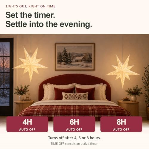 4 Pack Paper Star Lantern, Diwali Hanging Christmas Decorations Lights