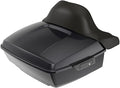 Advanblack Road Glide Tour Trunk Pack Black Pearl King Tour Trunk Pack Luggage + Wrap-Around Backrest Pad for '97-'25 Harley Touring Road King Street Glide Electra Glide CVO models