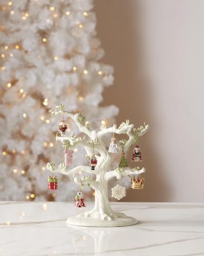 Lenox Ivory Porcelain Christmas Mini Ornament Display Tree Figurine 10"
