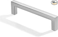 khtumeware 10 Pack 5 inch(128mm) Hole Center Brushed Nickel Cabinet Pulls Solid Heavy-Duty Square Cabinet Handles Drawer Pulls Kitchen Cabinet Hardware Kitchen Handle