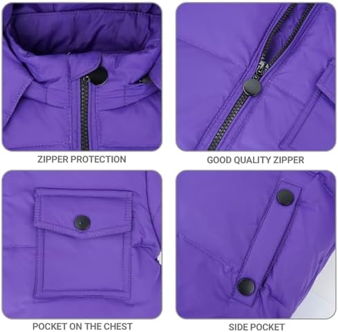 JiAmy Kids 2-Piece Snowsuit Puffer Jacket and Snow Pants