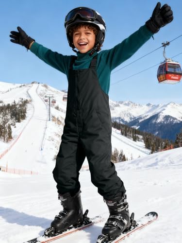 Haloumoning Boys Snow Bibs Kids Ski Pants 5-14 Years