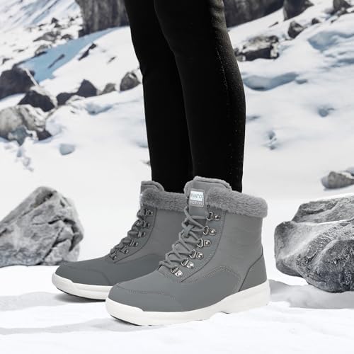 Dannto Women Winter Snow Boots Warm Shoes Fur Lined Ankle Booties