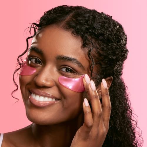 grace & stella Award Winning Under Eye Mask - Reduce Dark Circles, Puffy Eyes, Undereye Bags, Wrinkles - Gel Under Eye Patches - Small Birthday Gifts - Vegan Cruelty-Free (Pink, 6 Pairs)