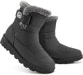 Ablanczoom Womens Winter Snow Boots with Warm Fur Lining Comfortable Booties Non Slip Waterproof Outdoor Shoes
