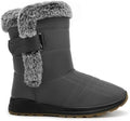 Winter Snow Boots for Women 2026: All-day Comfort Warm Fur Lined Mid Calf Hook Loop Waterproof Outdoor Shoes for Walking