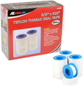 ATE Pro. Tools - Teflon Tape, Industrial Sealant Tape, Threaded Pipe Tape, Plumbing Tape, Temperature Range of -450F to +550F, 3/4" X 520" Teflon Tape, White Tape - 100 Pack