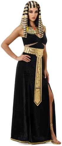 Spooktacular Creations Women Black Cleopatra Dress Costume Set with Cleopatra Accessories for Halloween Costume
