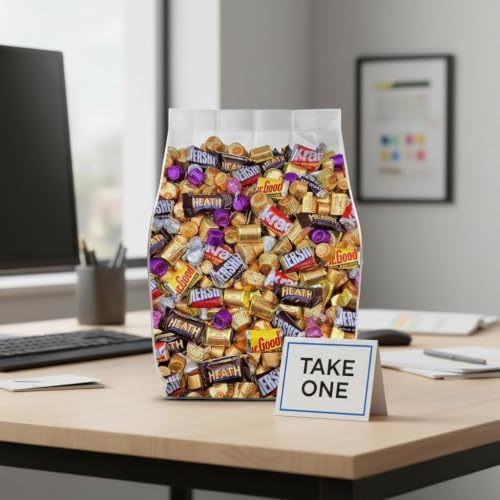 Halloween Chocolate Candy Variety Pack - 8lb Halloween Candy Bulk Individually Wrapped - Assorted Chocolate Candy for Trick or Treat, Party Favors, Pinatas, Goodie Bags and Office Snacks
