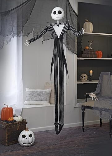 Disney The Nightmare Before Christmas Jack Skellington Light and Sound Full Size Poseable Hanging Character Decoration