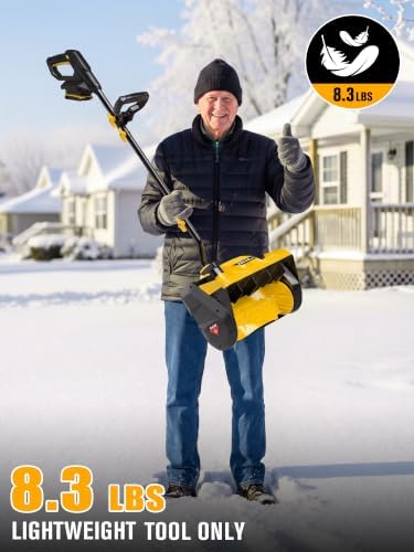 Cordless Snow Shovel Compatible with DeWalt 20V Max Battery (Bare Tool)