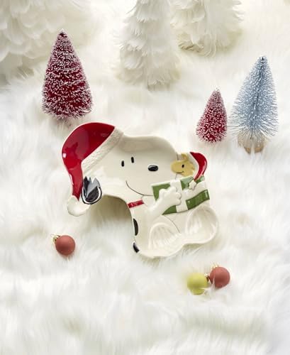 Lenox Peanuts Snoopy Christmas Candy Dish