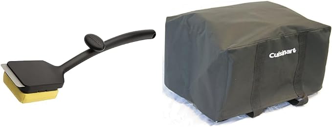 Cuisinart Grill Cleaning Bundle with CCB-1000 Steam Brush, CGC-19 21x19x10in Tote for CGG-180 & CEG-980 Grills