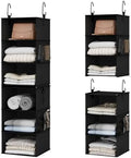 StorageWorks Hanging Closet Organizer, 6-Shelf with 2-in-1 Design, Ivory