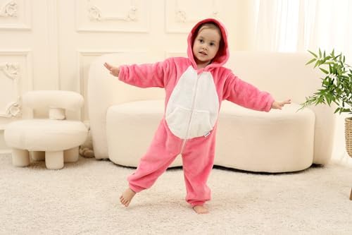 LOLANTA Boys' Girls' Dinosaur Shark Costume Flannel Jumpsuits Animal Onesie