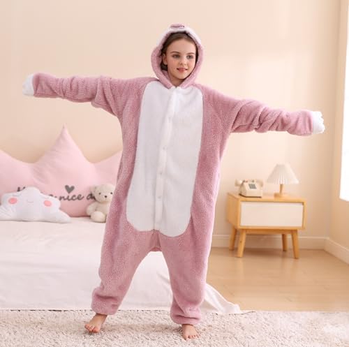 SimZoo Kids Animal Onesie Pajamas Halloween Costumes Cosplay 4-13Y