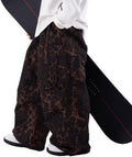 SNOWVERB Loose Fit Snowboard Leopard Ski Snow Baggy Pants for Men and Women
