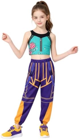 Pop Star Costume Kids Girls Fantasy Stage Outfit Halloween Costumes Set